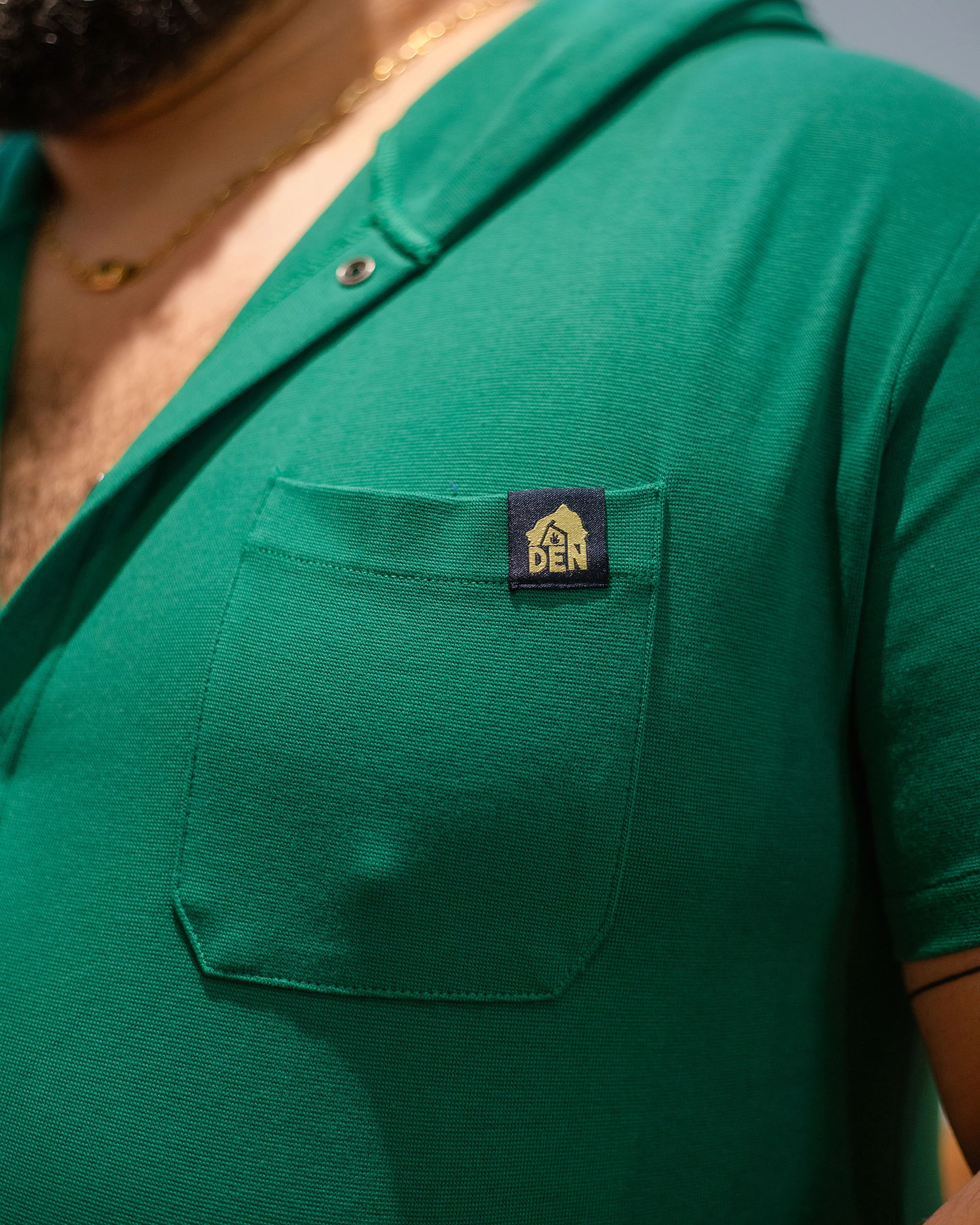 Short Sleeve Hooded Union Suit - Spring Green - Image 4